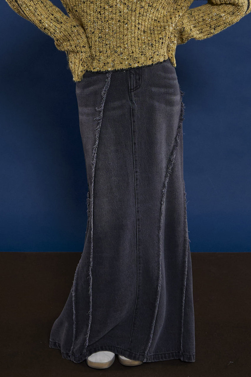 MAISON SPECIAL(メゾンスペシャル)｜Cellulose Denim Maxi Skirt