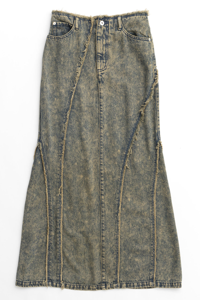 メゾンスペシャル/MAISON SPECIALの【予約販売】Cellulose Denim Maxi Skirt/セルロースデニムマキシスカート(BGE(ベージュ)/21242515201)