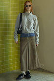 Tweed Layered Box Pleated Skirt/ツイードレイヤードボックスプリーツスカート