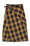 Checkered Bias Seam Midi Skirt/チェックバイアスシームミモレスカート メゾンスペシャル/MAISON SPECIAL