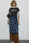 Checkered Bias Seam Midi Skirt/チェックバイアスシームミモレスカート メゾンスペシャル/MAISON SPECIAL