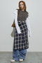 Checkered Bias Seam Midi Skirt/チェックバイアスシームミモレスカート メゾンスペシャル/MAISON SPECIAL