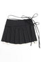 【予約販売】Pleats Wrap Mini Skirt/プリーツラップミニスカート メゾンスペシャル/MAISON SPECIAL BLK(ブラック)