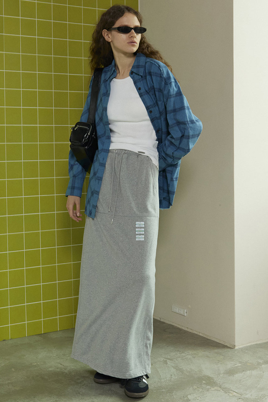 MAISON SPECIAL(メゾンスペシャル)｜DISCUS Sweat Skirt/DISCUSスウェットスカート/GRY(グレー)  の通販｜ELLESHOP・(エル・ショップ)