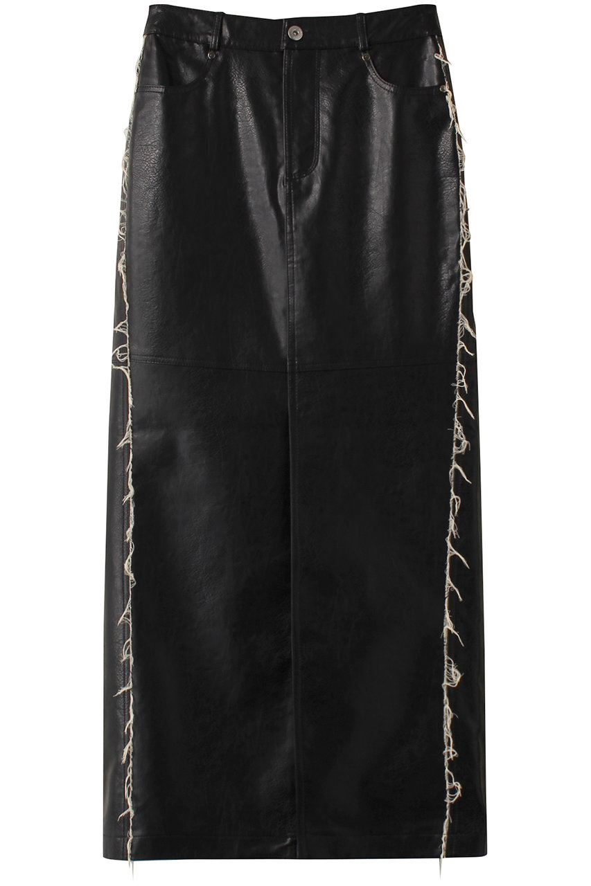 メゾンスペシャル/MAISON SPECIALのVegan Leather Tight Skirt/ヴィーガンレザータイトスカート(BLK(ブラック)/21242515305)