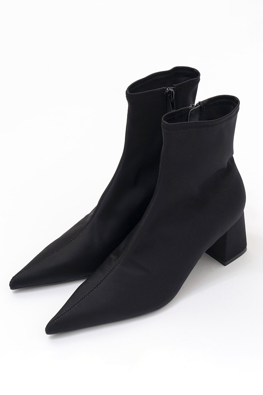 メゾンスペシャル/MAISON SPECIALのMulti Fabric Stretch Short Boots/マルチファブリックストレッチショートブーツ(BLK(ブラック)/21242565505)