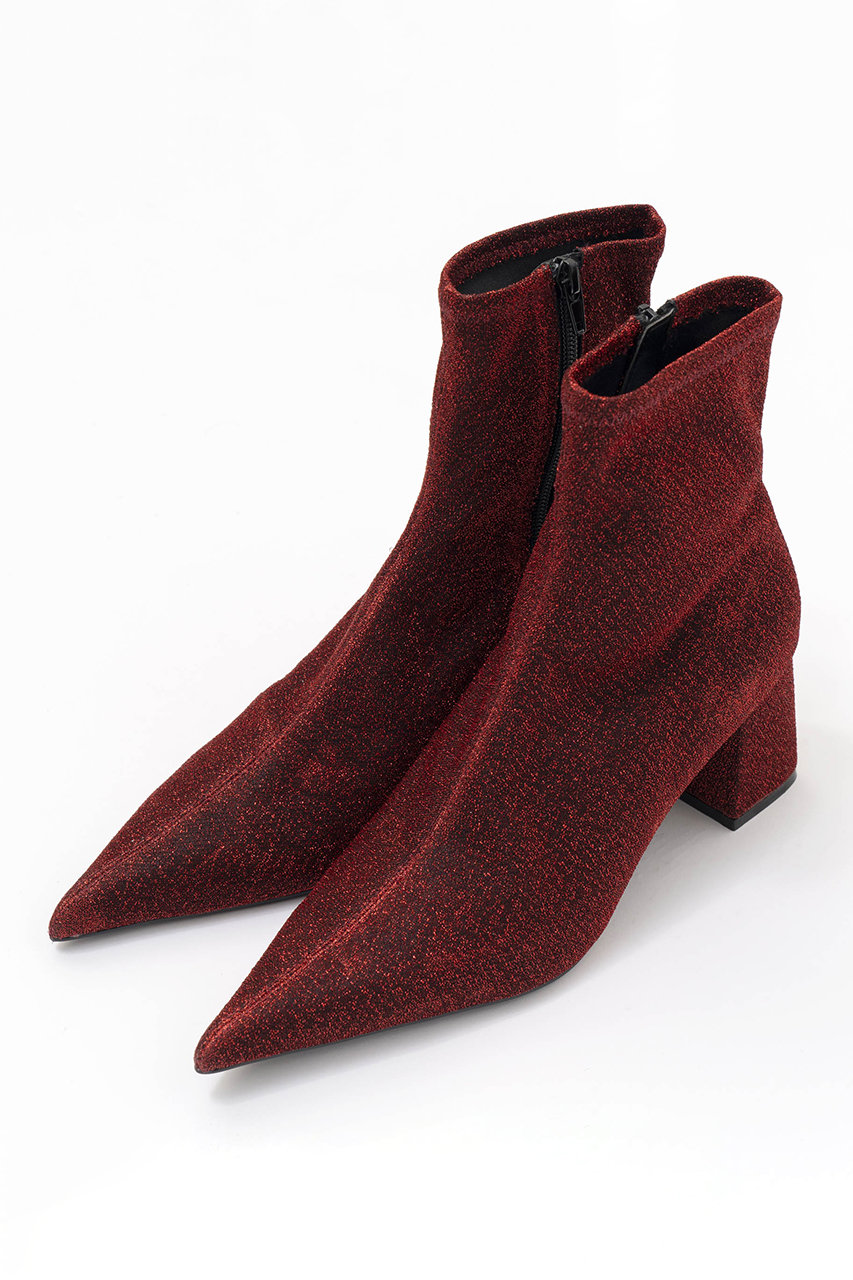 メゾンスペシャル/MAISON SPECIALのMulti Fabric Stretch Short Boots/マルチファブリックストレッチショートブーツ(RED(レッド)/21242565505)