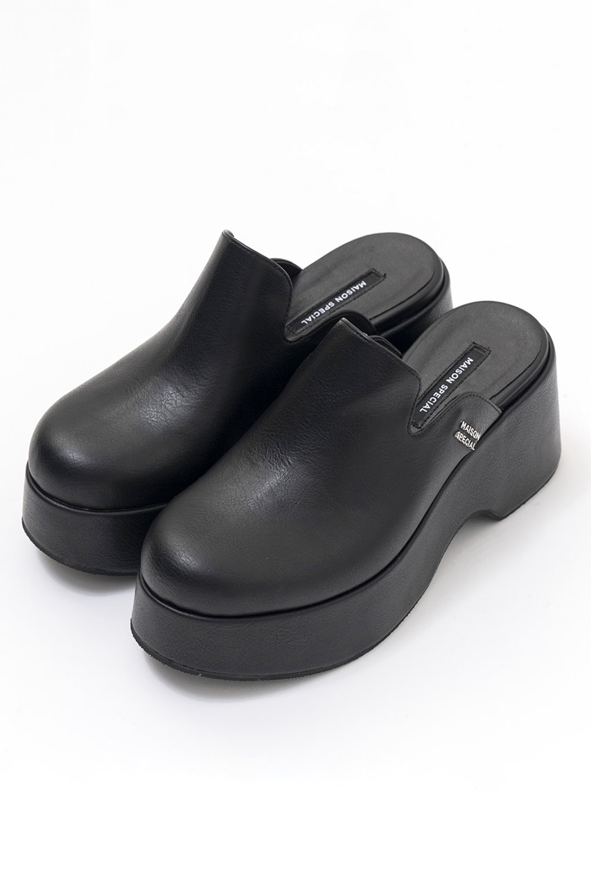 メゾンスペシャル/MAISON SPECIALの【予約販売】Multi Fabric Sabot Sandals/マルチファブリックサボ(BLK(ブラック)/21242565508)