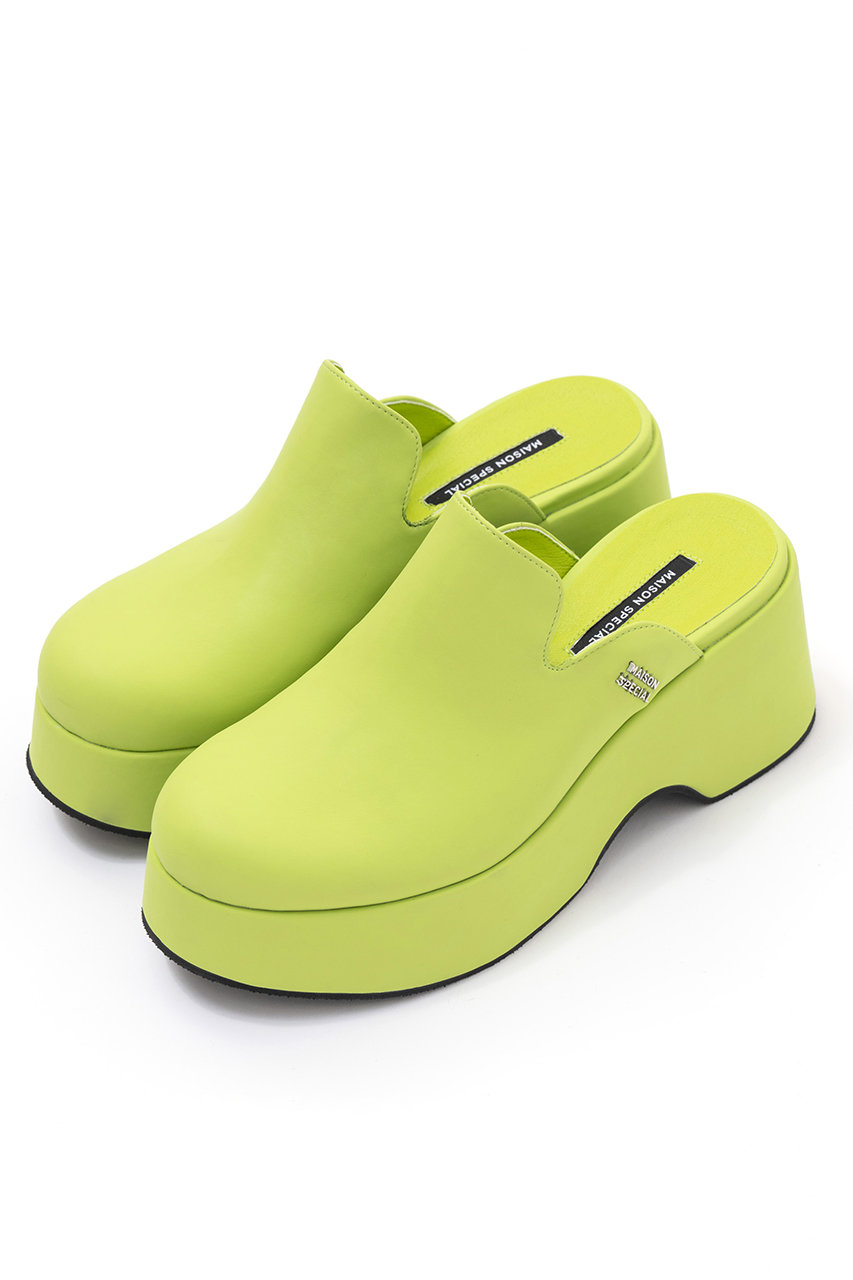 メゾンスペシャル/MAISON SPECIALの【予約販売】Multi Fabric Sabot Sandals/マルチファブリックサボ(LIME(ライム)/21242565508)