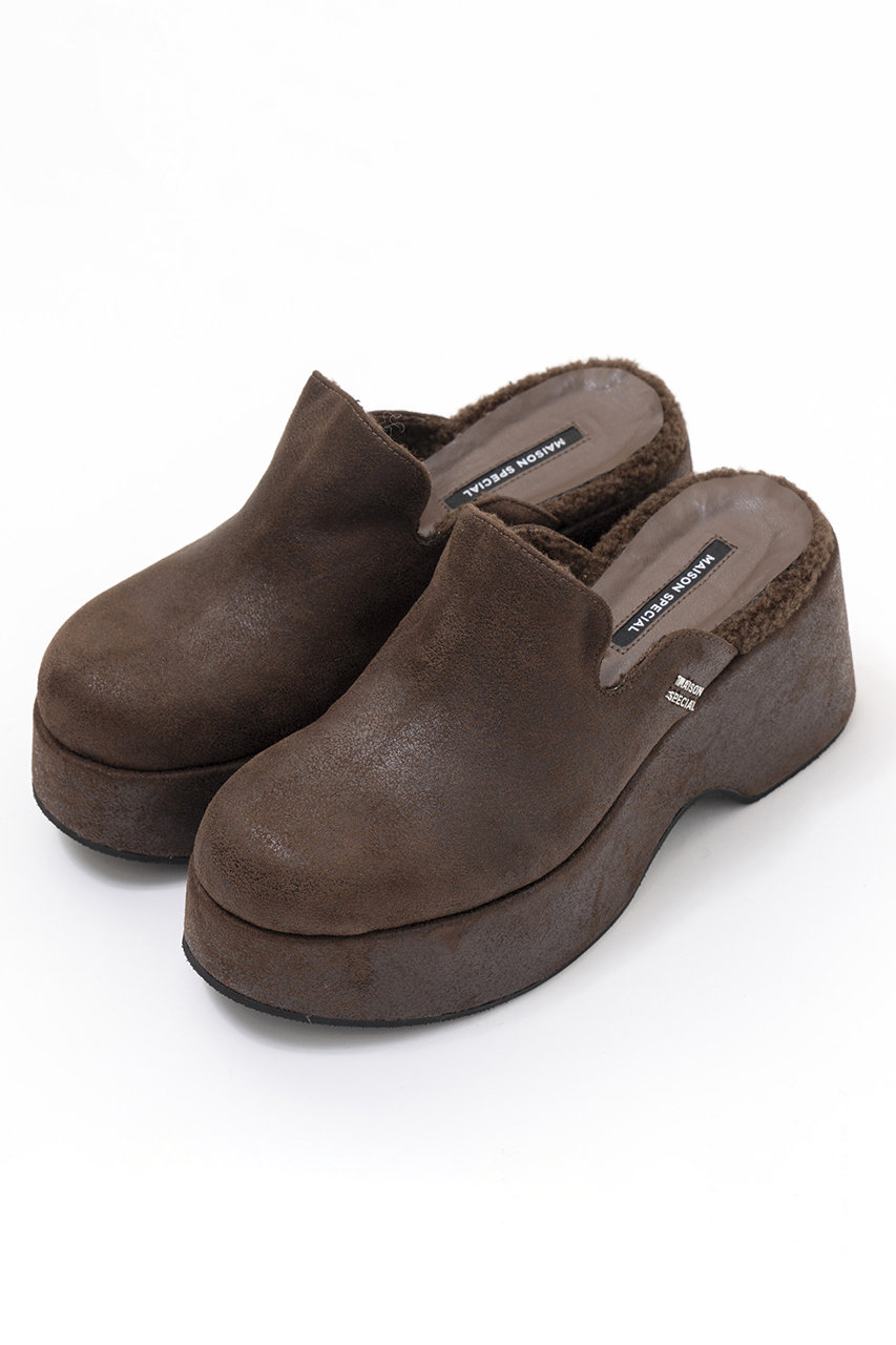 メゾンスペシャル/MAISON SPECIALの【予約販売】Multi Fabric Sabot Sandals/マルチファブリックサボ(BRN(ブラウン)/21242565508)