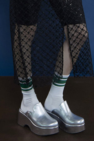 メゾンスペシャル/MAISON SPECIALのMulti Fabric Sabot Sandals/マルチファブリックサボ(130200/130201)