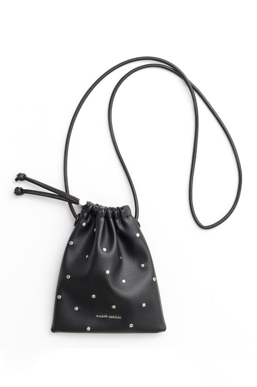 Studs Drawstring Mobile Tote Bag/スタッズドローストリングモバイルトート