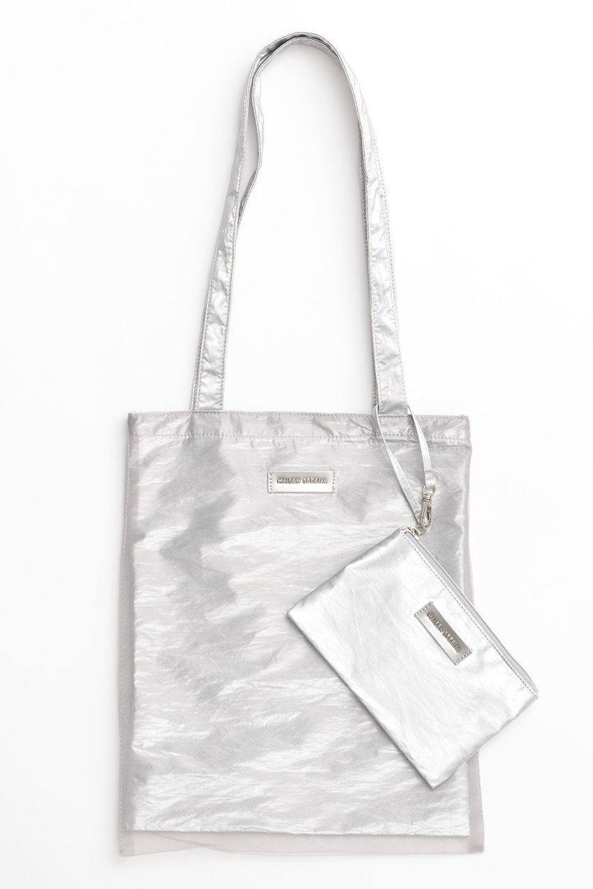 メゾンスペシャル/MAISON SPECIALのTulle Combination Tote Bag/チュールコンビトートバッグ(GRY(グレー)/21242615503)