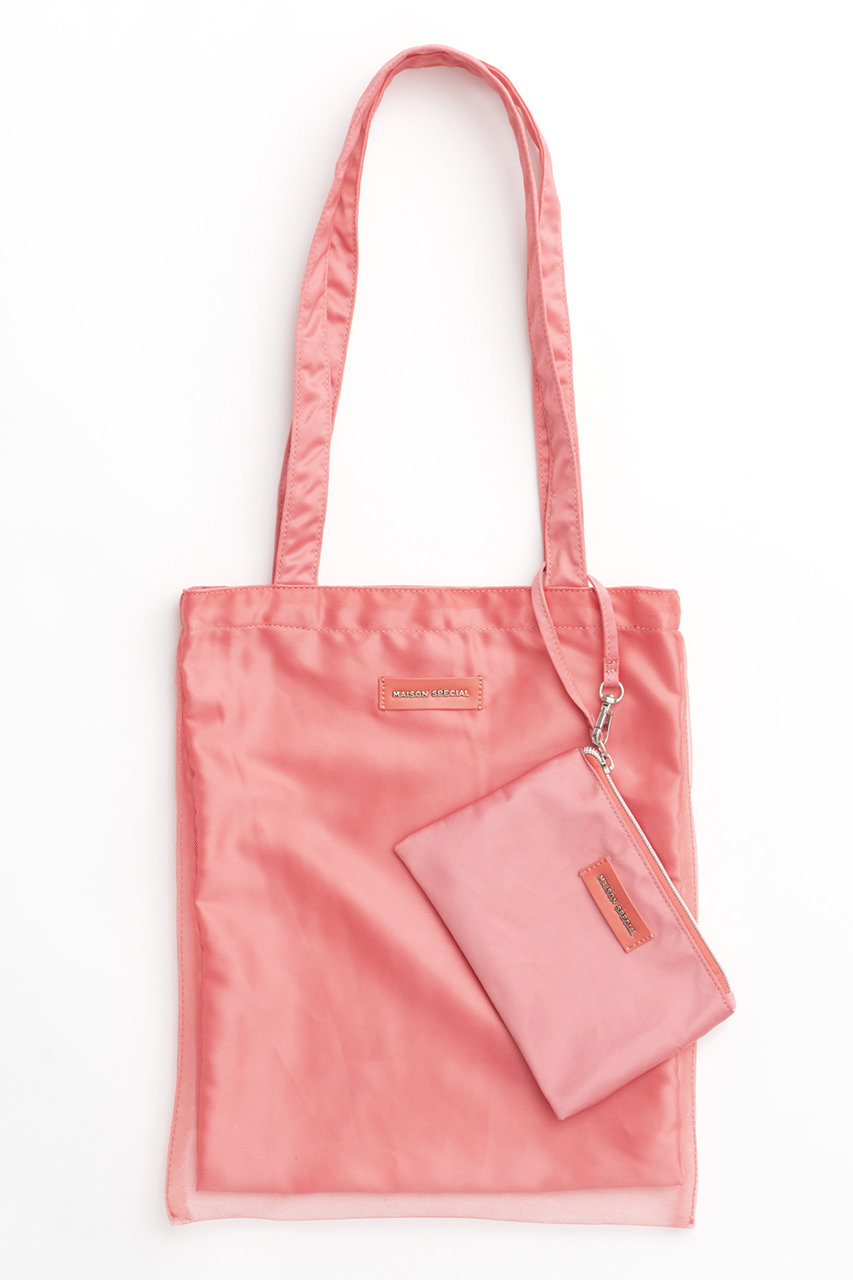 メゾンスペシャル/MAISON SPECIALのTulle Combination Tote Bag/チュールコンビトートバッグ(PNK(ピンク)/21242615503)