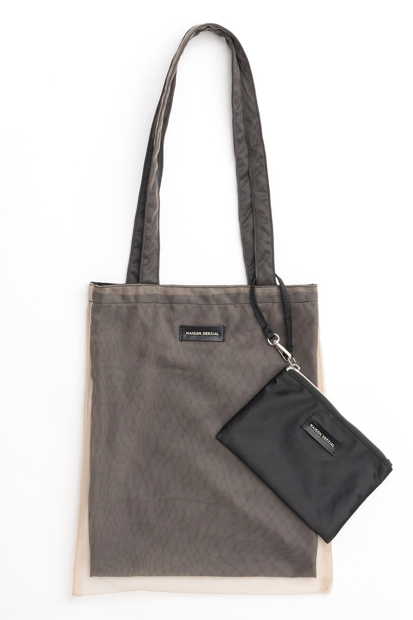 メゾンスペシャル/MAISON SPECIALのTulle Combination Tote Bag/チュールコンビトートバッグ(BGE(ベージュ)/21242615503)