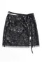 Glitter Flower Wrap Skirt/キラキラフラワーラップスカート メゾンスペシャル/MAISON SPECIAL BLK(ブラック)