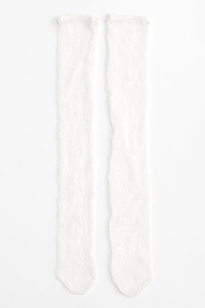 メゾンスペシャル/MAISON SPECIALのSpider Lace High Socks/スパイダーレースハイソックス(140700/140701)