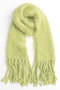 【予約販売】Shaggy knit Muffler/シャギーニットマフラー メゾンスペシャル/MAISON SPECIAL LIME(ライム)