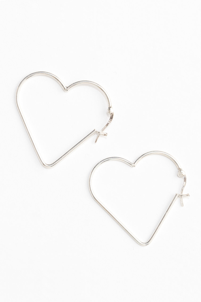 メゾンスペシャル/MAISON SPECIALのHeart Hoop Earrings/ハートフープピアス(SLV(シルバー)/21249665502)