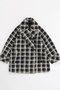 Checkered Over Silhouette Middle Coat/チェックオーバーミドルコート メゾンスペシャル/MAISON SPECIAL BLK(ブラック)