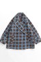 Checkered Over Silhouette Middle Coat/チェックオーバーミドルコート メゾンスペシャル/MAISON SPECIAL BLU(ブルー)