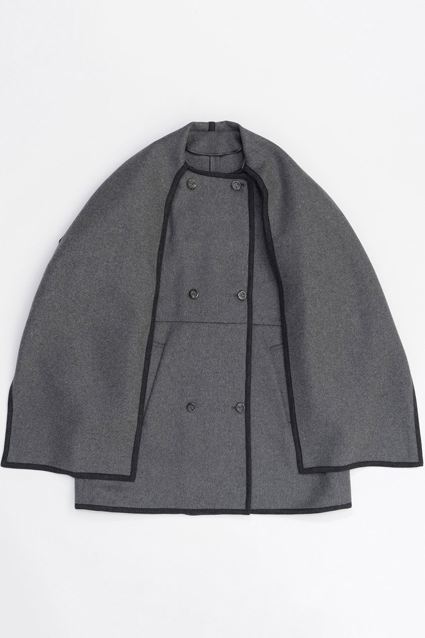 メゾンスペシャル/MAISON SPECIALのWith Muffler Tent Coat/マフラーテントコート(GRY(グレー)/21242165305)