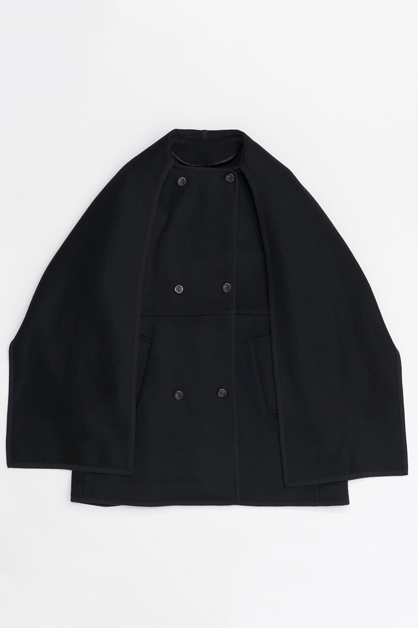 メゾンスペシャル/MAISON SPECIALのWith Muffler Tent Coat/マフラーテントコート(BLK(ブラック)/21242165305)