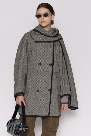 メゾンスペシャル/MAISON SPECIALのWith Muffler Tent Coat/マフラーテントコート(110900/110903)