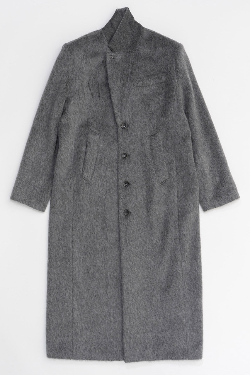 MAISON SPECIAL(メゾンスペシャル)｜Mohair Shaggy Long Coat/モヘアシャギーロングコート/GRY(グレー)  の通販｜ELLESHOP・(エル・ショップ)