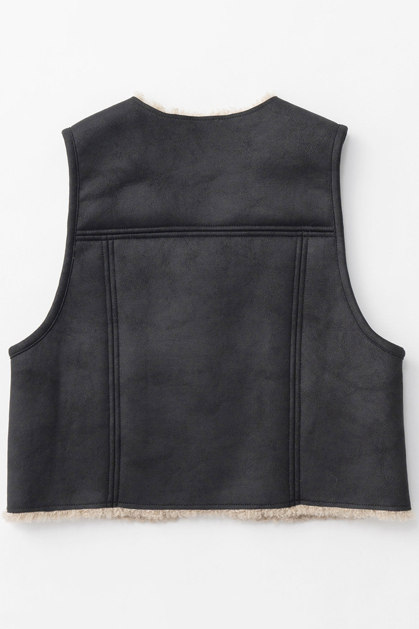 MAISON SPECIAL(メゾンスペシャル)｜2way Boa Vest/2WAYボアベスト/BLK