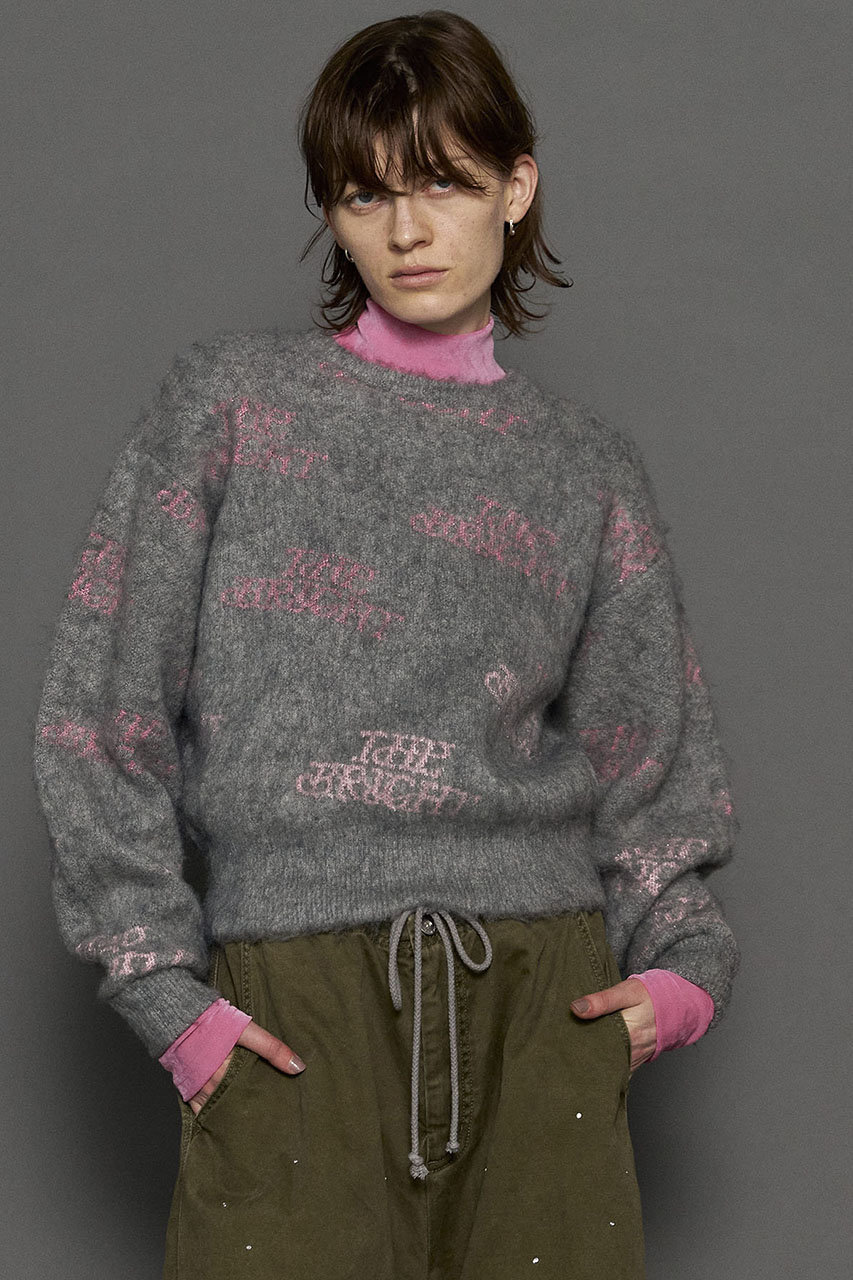 MAISON SPECIAL(メゾンスペシャル)｜BRIGHT Logo Knit Tops/ブライト