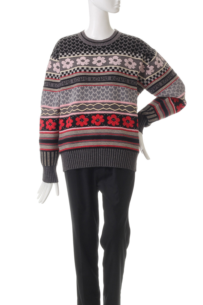 【美品】Maison Special 22AW フラワージャガードニット MAISON SPECIAL（メゾンスペシャル）の「《ユニセックスアイテム