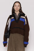Skipper Short Length Knit Tops/スキッパーショートニット