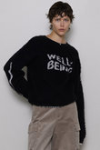 WELLBEING Logo Jacquard Knit Sweater/WELLBEINGロゴジャガードニット
