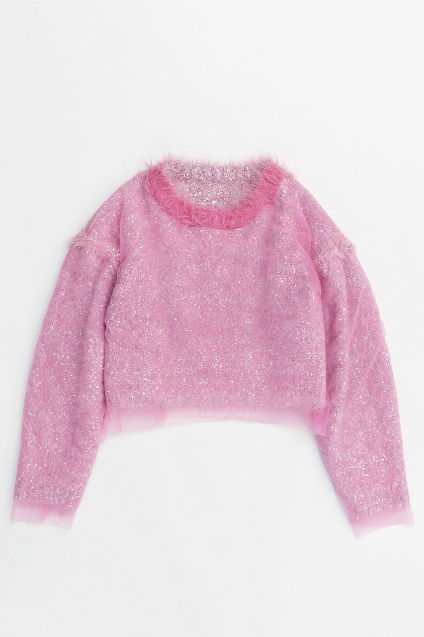 zkmMAISON SPECIAL /キラキラシャギープルオーバー MAISON SPECIAL(メゾンスペシャル)｜Sparkling Shaggy Knit Pullover