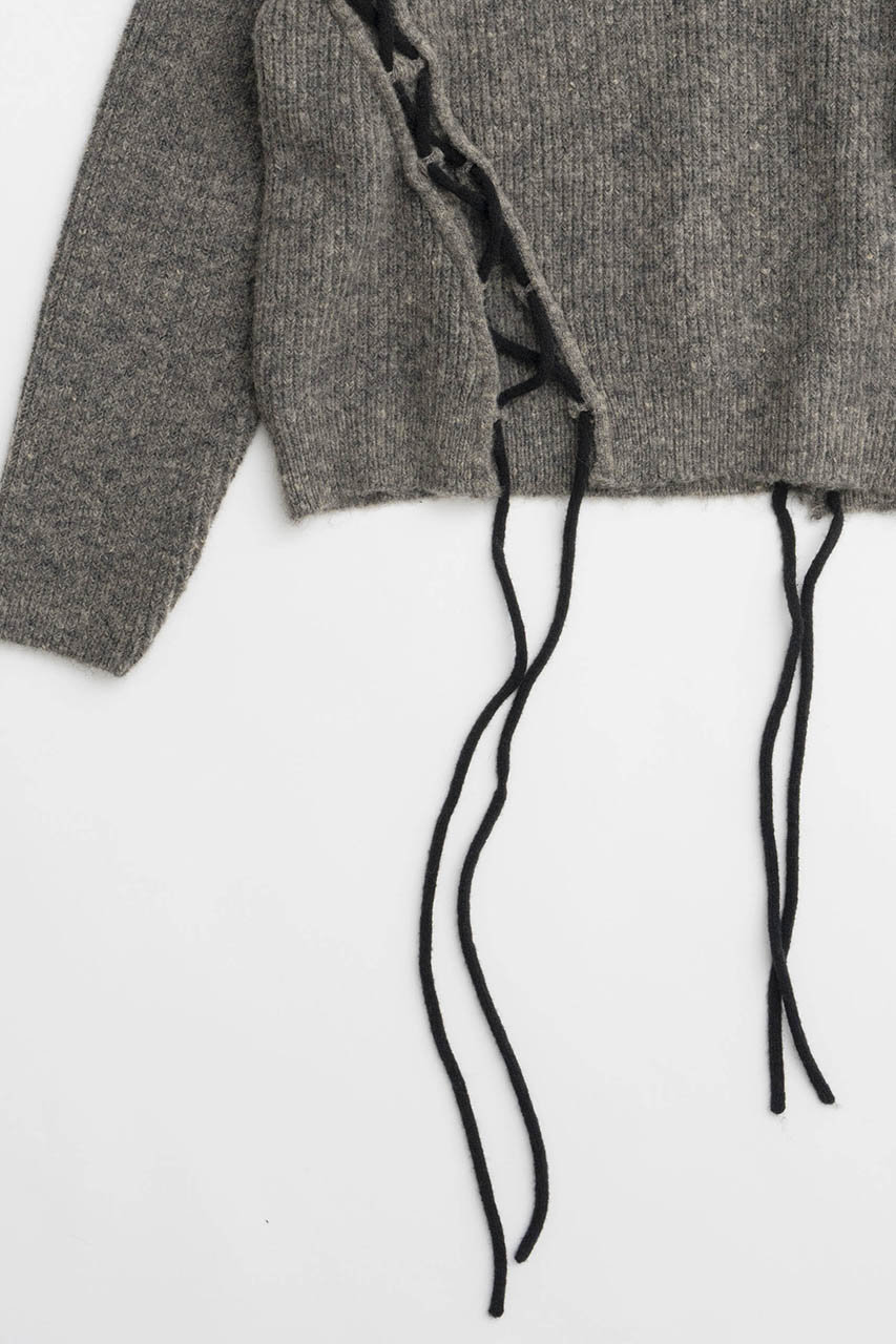 MAISON SPECIAL(メゾンスペシャル)｜Lace Up Knit Tops/レースアップ