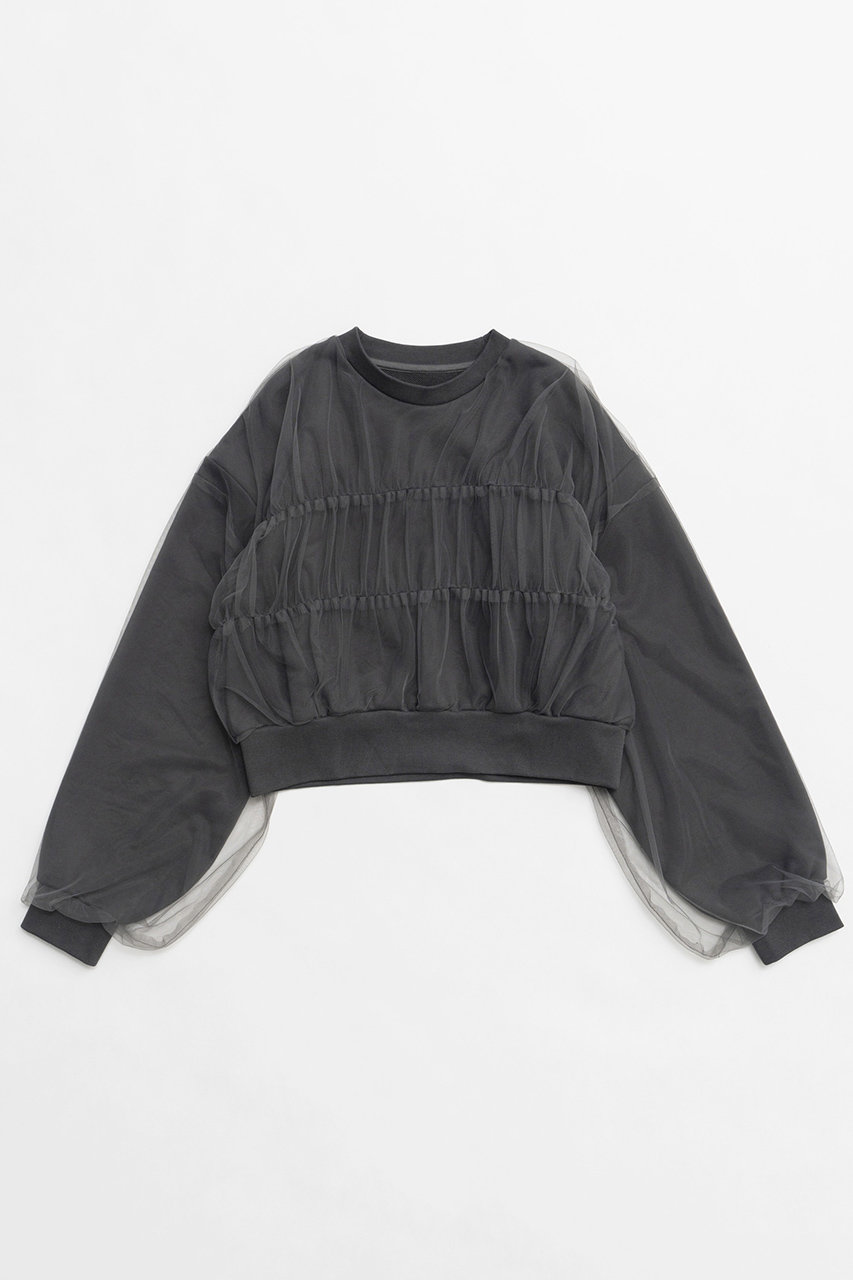 Tulle Layered Sweatshirt/チュールレイヤードスウェット