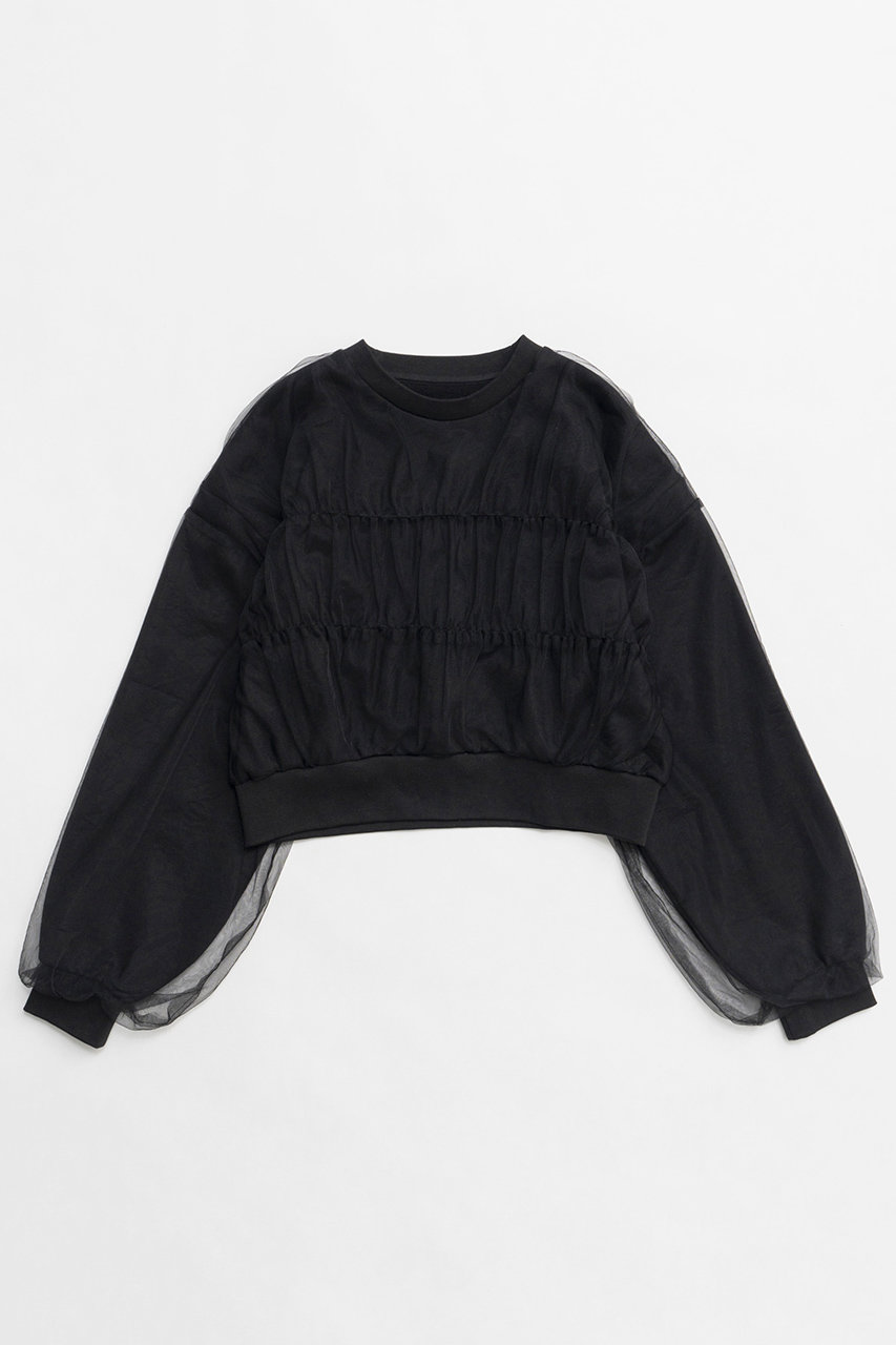 Tulle Layered Sweatshirt/チュールレイヤードスウェット