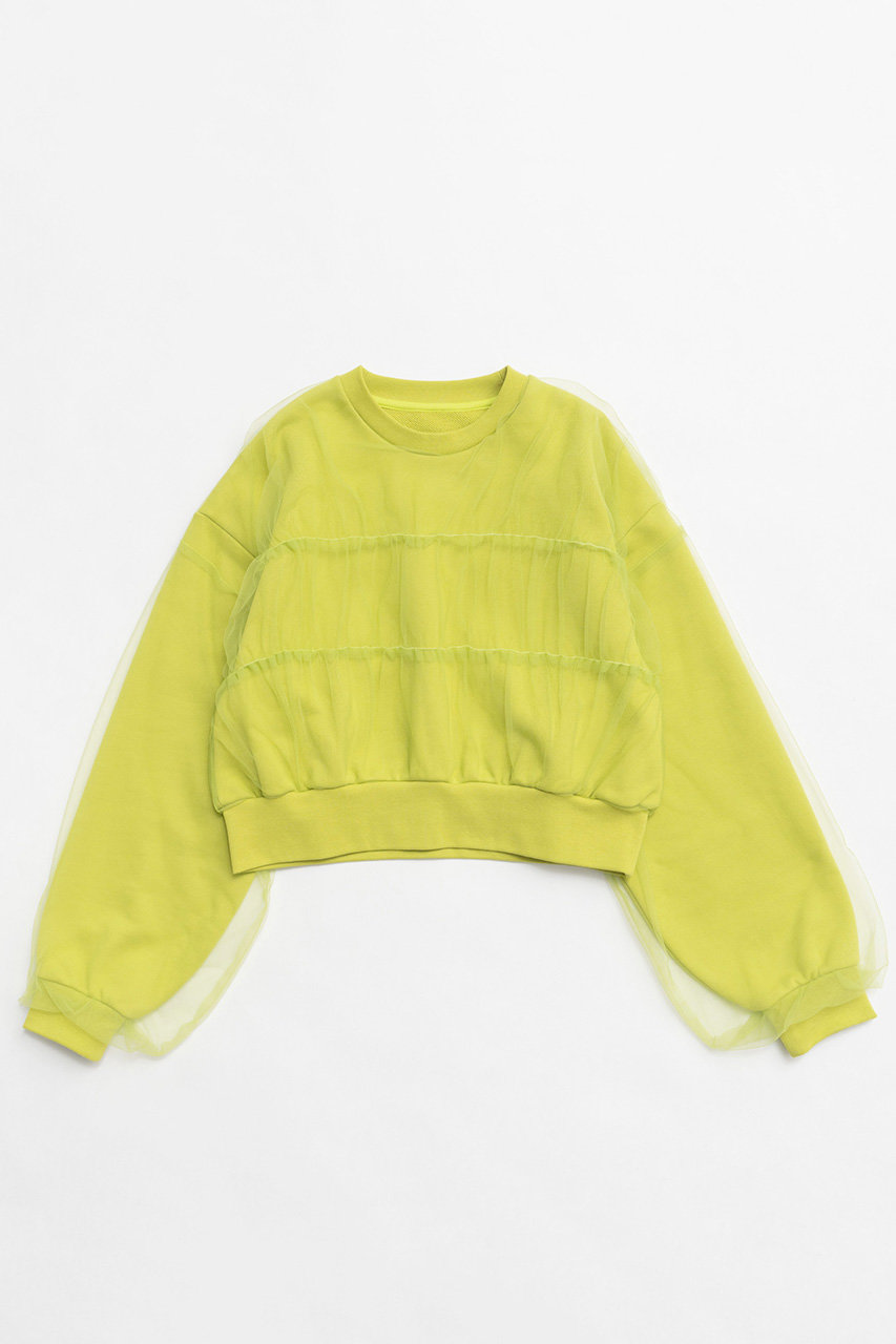 Tulle Layered Sweatshirt/チュールレイヤードスウェット