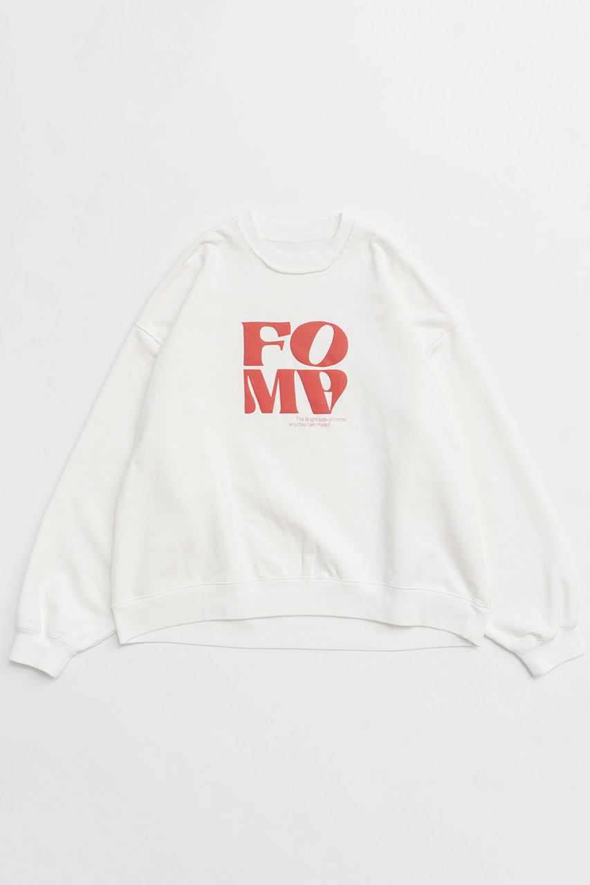 メゾンスペシャル/MAISON SPECIALの【予約販売】FOAM Puff Printing Pullover/FOAM発泡プリントプルオーバー(WHT(ホワイト)/21242415208)