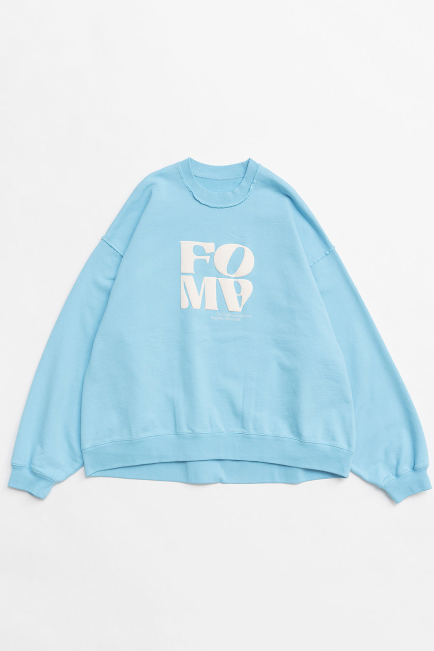 メゾンスペシャル/MAISON SPECIALの【予約販売】FOAM Puff Printing Pullover/FOAM発泡プリントプルオーバー(BLU(ブルー)/21242415208)