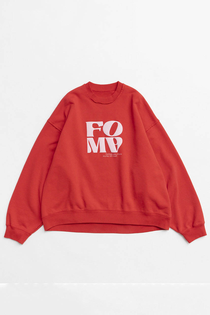 メゾンスペシャル/MAISON SPECIALの【予約販売】FOAM Puff Printing Pullover/FOAM発泡プリントプルオーバー(RED(レッド)/21242415208)