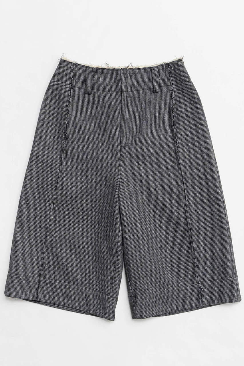 メゾンスペシャル/MAISON SPECIALのWool Wide Shorts/ウールワイドハーフパンツ(GRY(グレー)/21242465208)