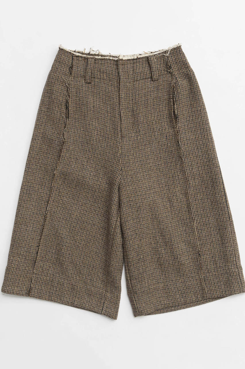 メゾンスペシャル/MAISON SPECIALのWool Wide Shorts/ウールワイドハーフパンツ(BRN(ブラウン)/21242465208)