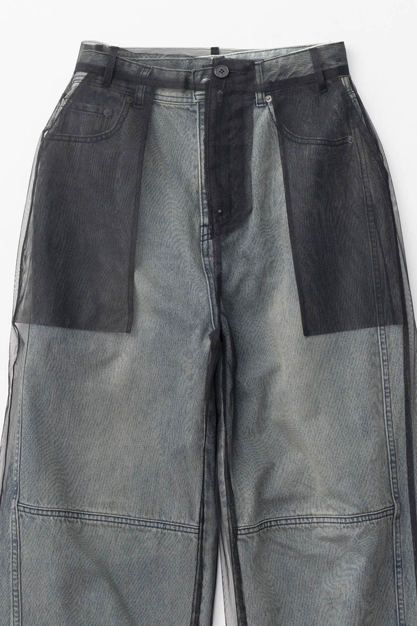 MAISON SPECIAL(メゾンスペシャル)｜Tulle Layer Denim Pants