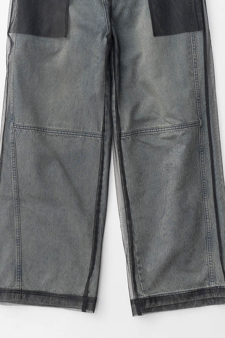MAISON SPECIAL(メゾンスペシャル)｜Tulle Layer Denim Pants/チュール