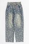 【予約販売】Monogram Print Denim Pants/モノグラムプリントデニム メゾンスペシャル/MAISON SPECIAL BLU(ブルー)