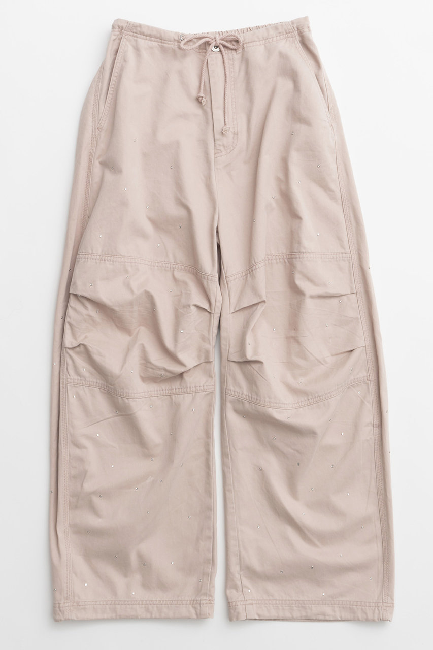 MAISON SPECIAL Rhinestone Snow Pants/ラインストーンスノーパンツ (PNK(ピンク), 38) メゾンスペシャル ELLE SHOP MAISON SPECIAL Rhinestone Snow Pants/ラインストーンスノーパンツ (PNK(ピンク), 38) メゾンスペシャル ELLE SHOP