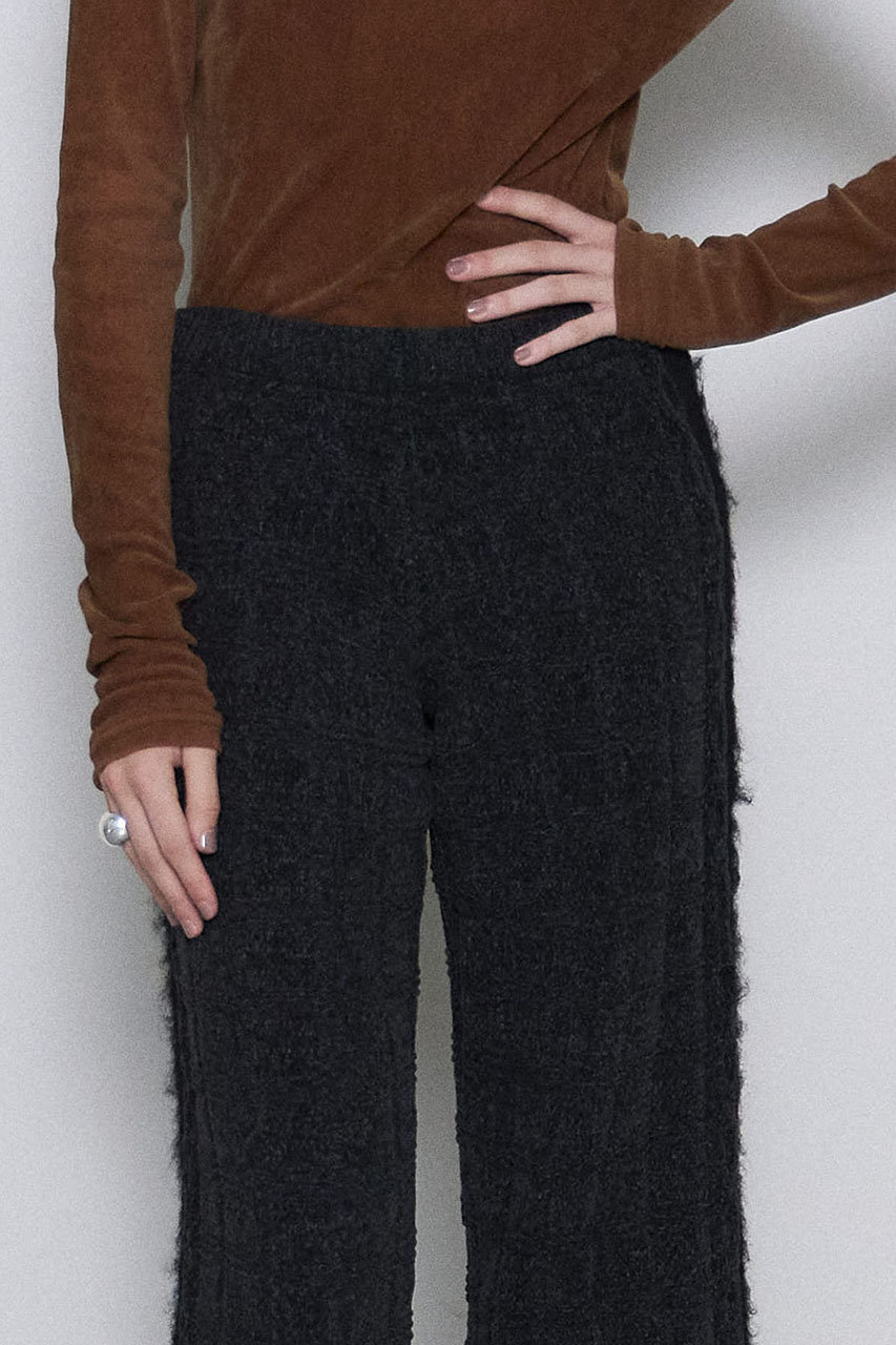 MAISON SPECIAL(メゾンスペシャル)｜Kable Knitting Border Pants