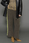 Kable Knitting Border Pants/ケーブルボーダーニットパンツ